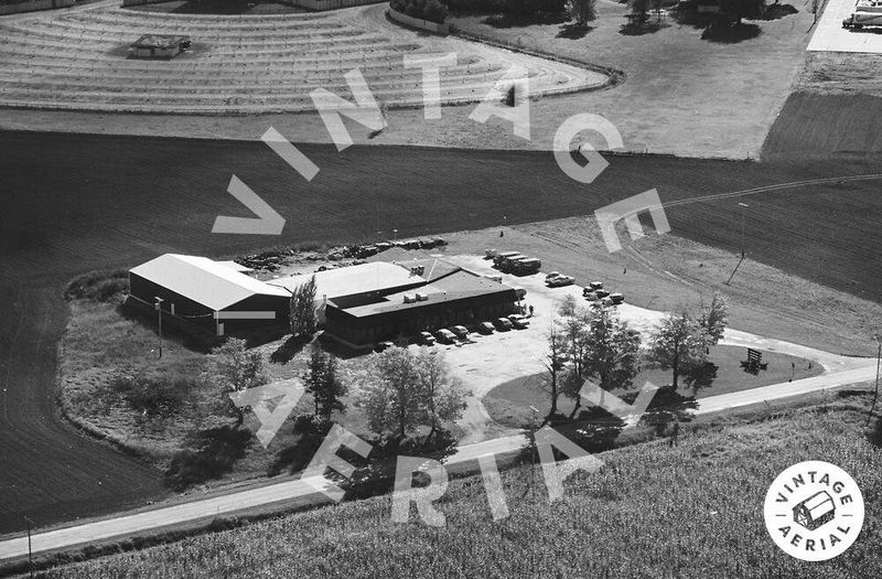 Caro Drive-In Theatre - Vintage Aerial